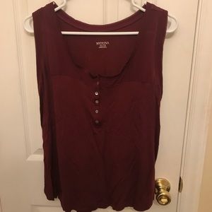 burgundy tank top only worn a few times